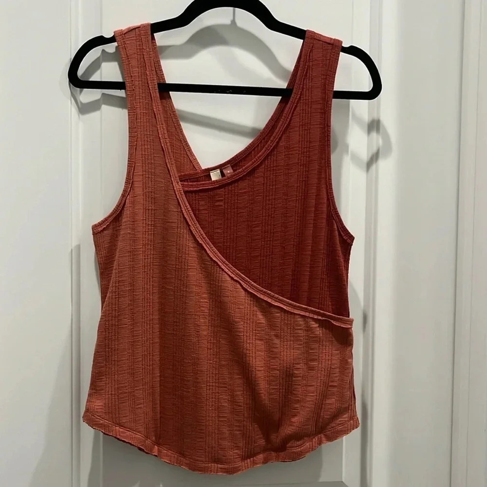 Pilcro Sustainable Dual Pink Two-Tone Tank Sz M - Picture 5 of 8